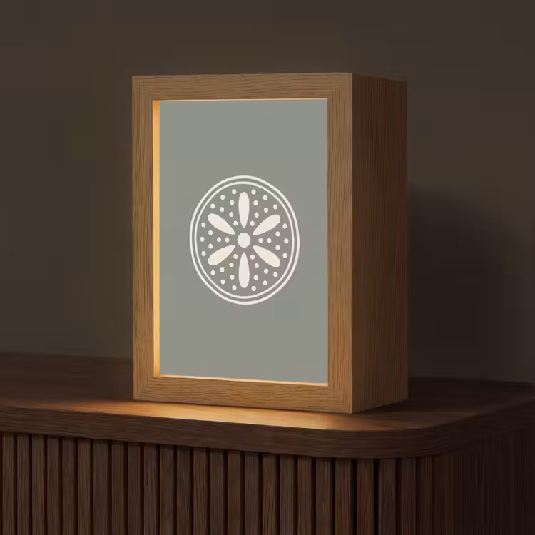 Gepersonaliseerd Lightbox - Patroon - Cirkel - Abstract - Groen - Decoratie — 1