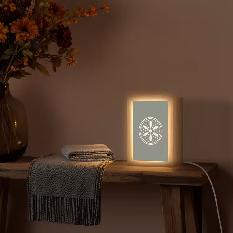 Gepersonaliseerd Lightbox - Patroon - Cirkel - Abstract - Groen - Decoratie — 3