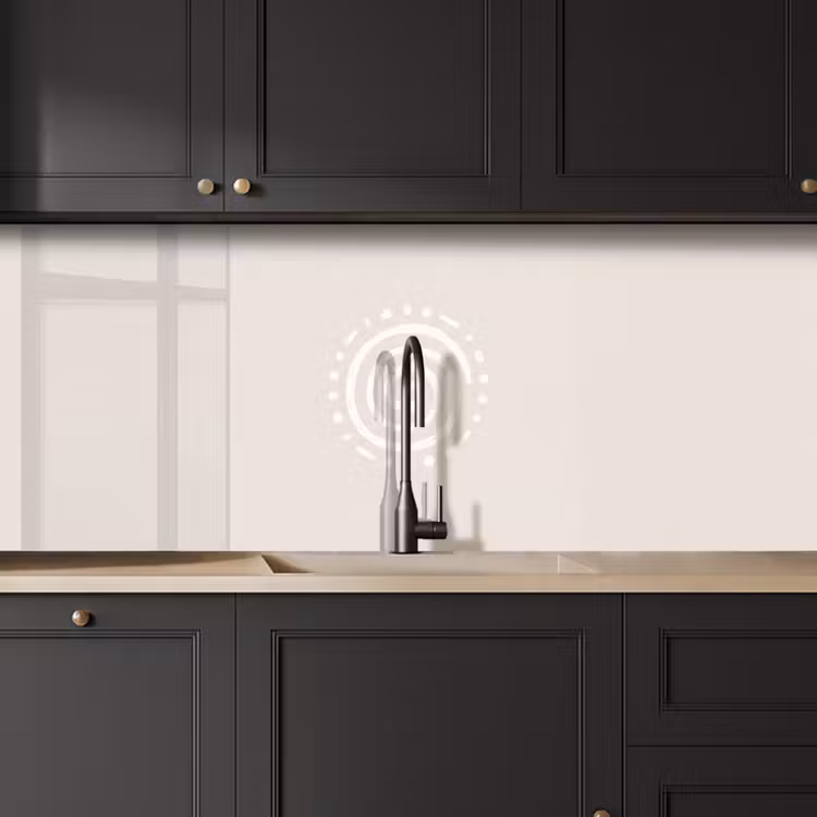 Keuken achterwand - Symbool - Spiraal - Abstract - Minimalistisch - Beige — 6