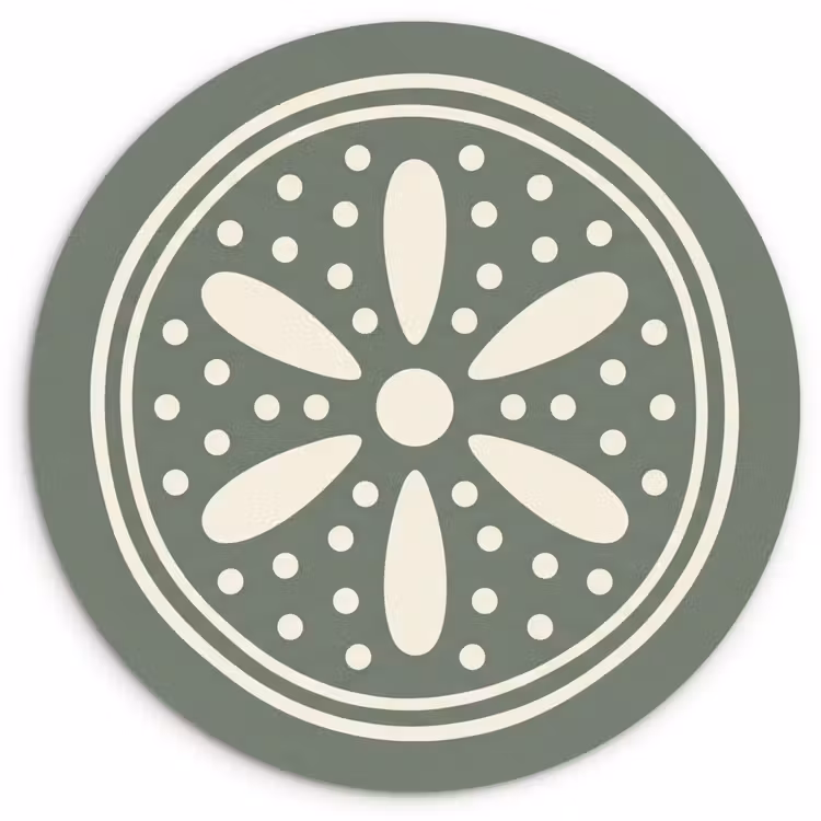 Muurcirkel - Patroon - Cirkel - Abstract - Groen - Decoratie — 1