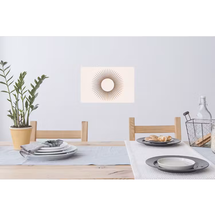 Muursticker - Abstract - Zon - Symbool - Modern - Beige — 3