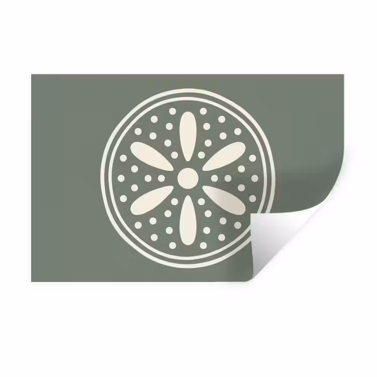 Muursticker - Patroon - Cirkel - Abstract - Groen - Decoratie — 1
