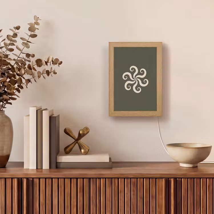 Gepersonaliseerd Lightbox - Patroon - Spiraal - Abstract - Modern - Groen — 4