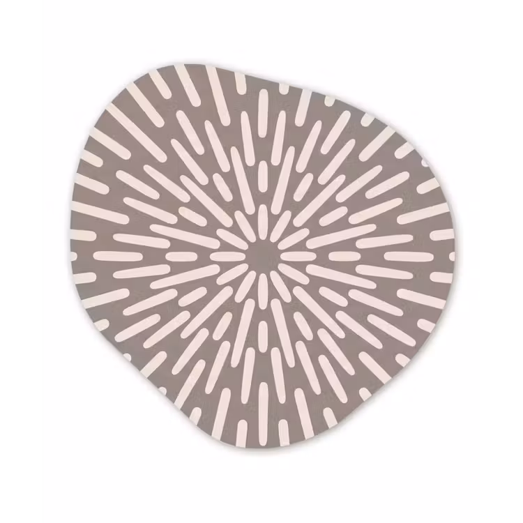 Organisch schilderij aluminium - Patroon - Stralen - Abstract - Modern - Grijs — 1