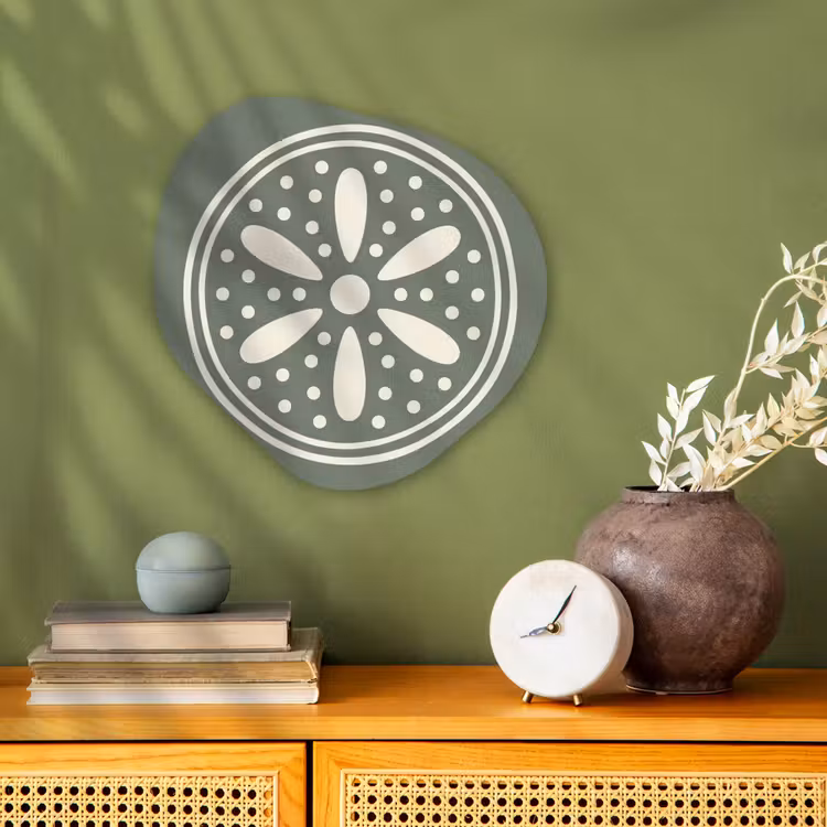 Organisch schilderij forex - Patroon - Cirkel - Abstract - Groen - Decoratie — 2
