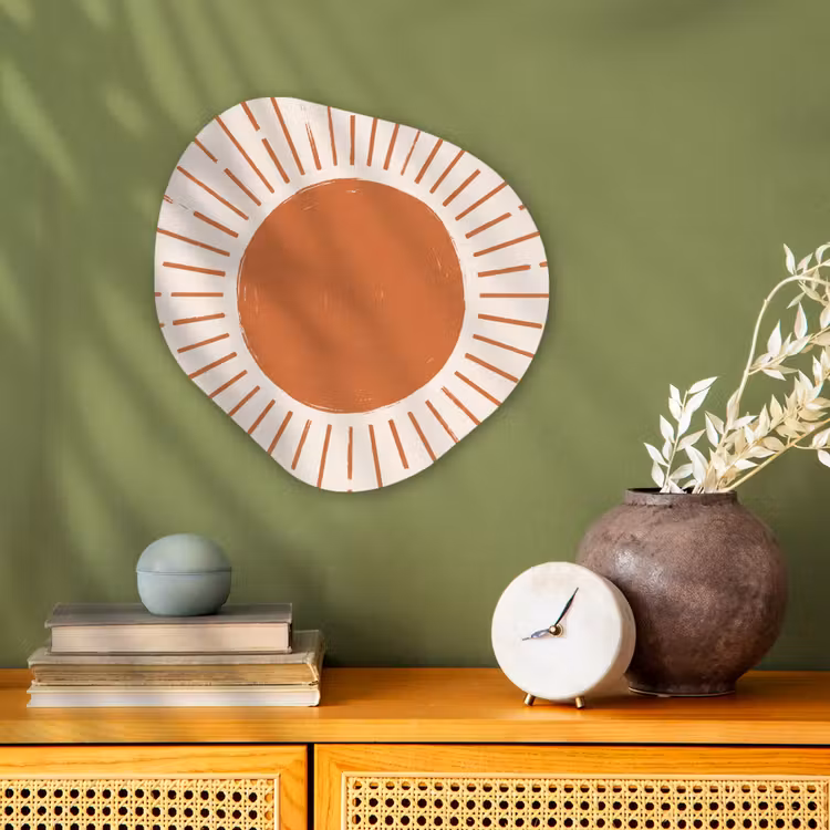 Organisch schilderij forex - Zon - Stralen - Abstract - Terracotta - Modern — 2
