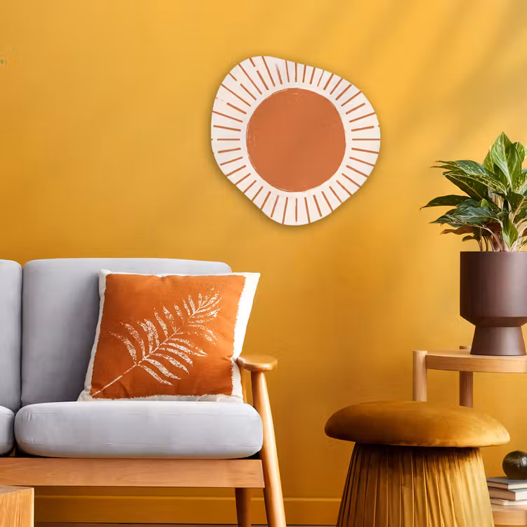 Organisch schilderij forex - Zon - Stralen - Abstract - Terracotta - Modern — 3