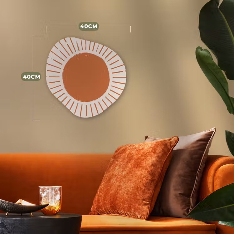 Organisch schilderij forex - Zon - Stralen - Abstract - Terracotta - Modern — 4