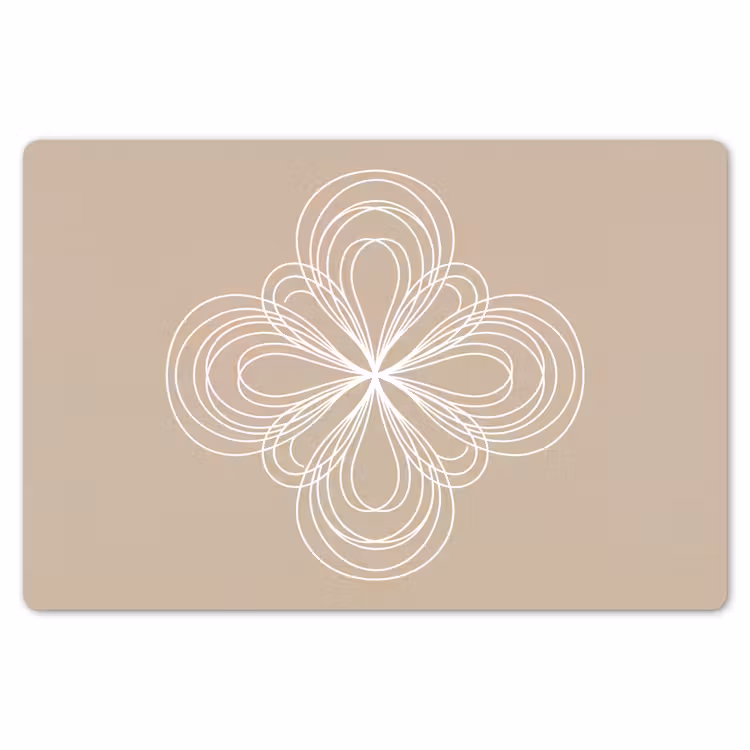 Placemat - 6 stuks - Patroon - Lijnen - Abstract - Minimalistisch - Beige — 7