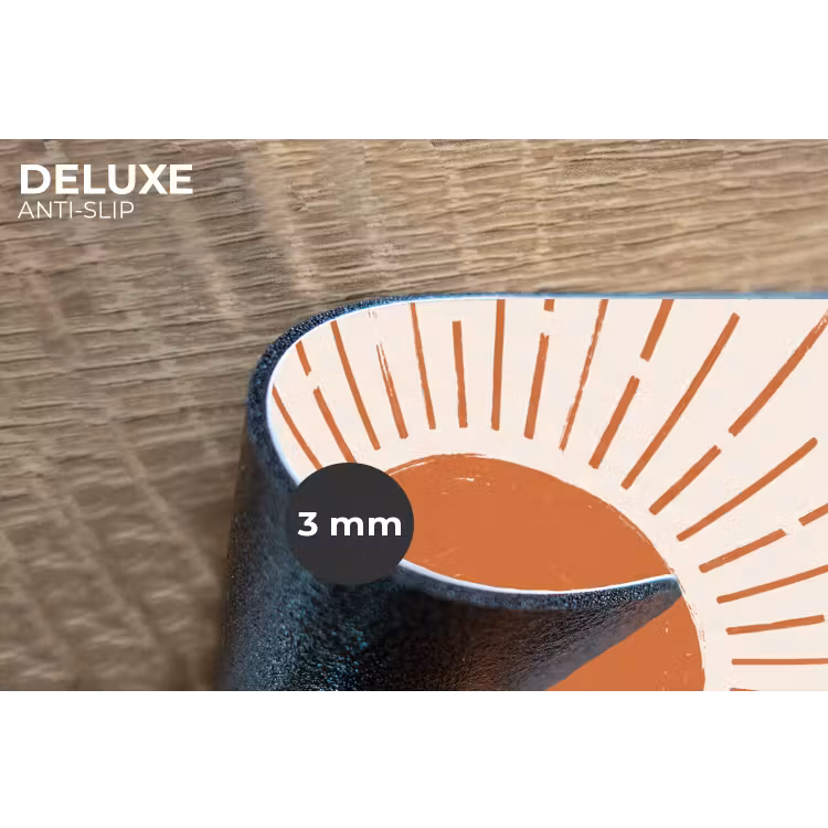 Placemat - 6 stuks - Zon - Stralen - Abstract - Terracotta - Modern — 4