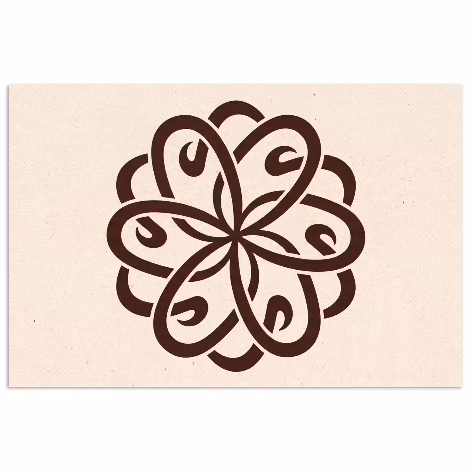 Poster - Patroon - Knoop - Abstract - Modern - Bruin — 1