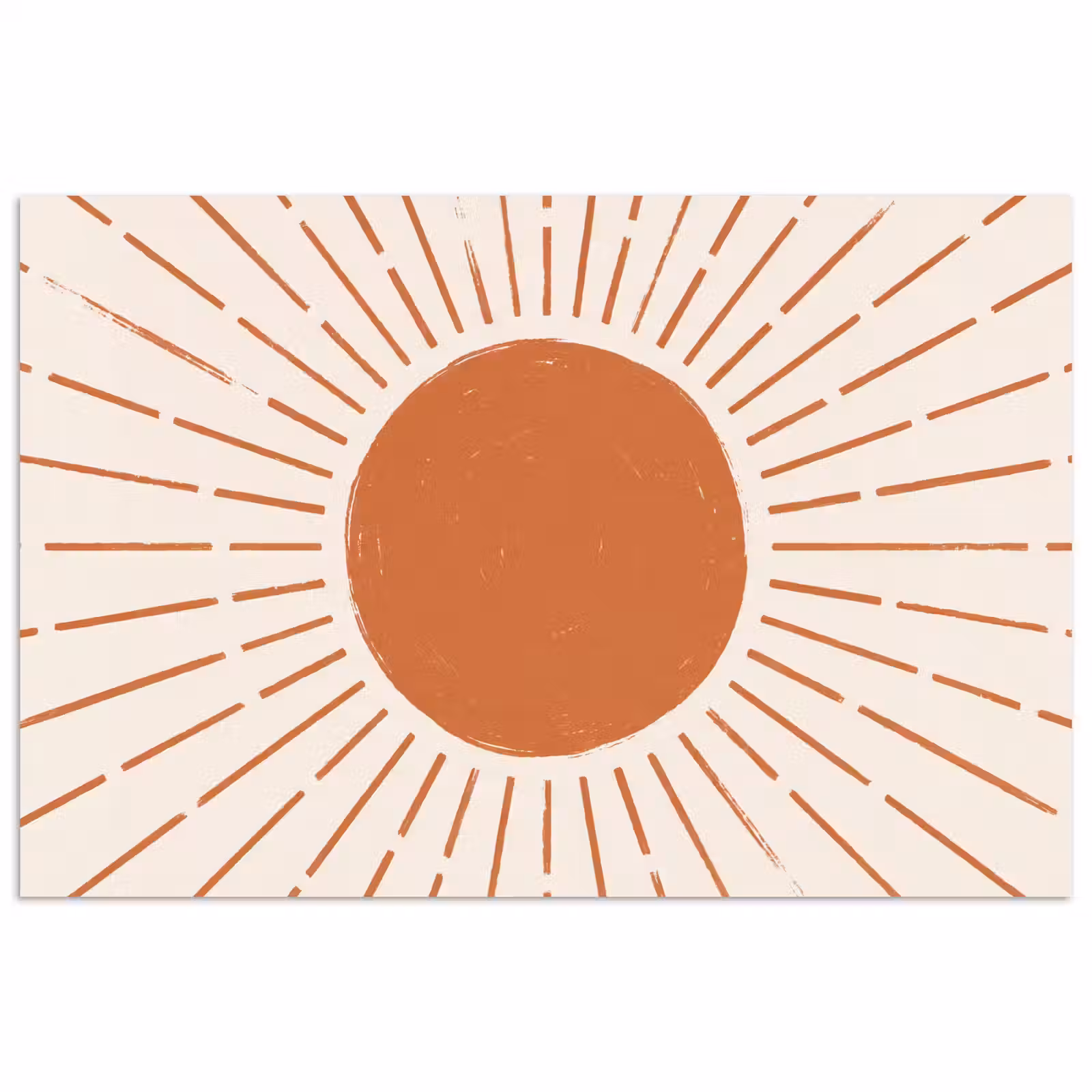 Poster - Zon - Stralen - Abstract - Terracotta - Modern — 1