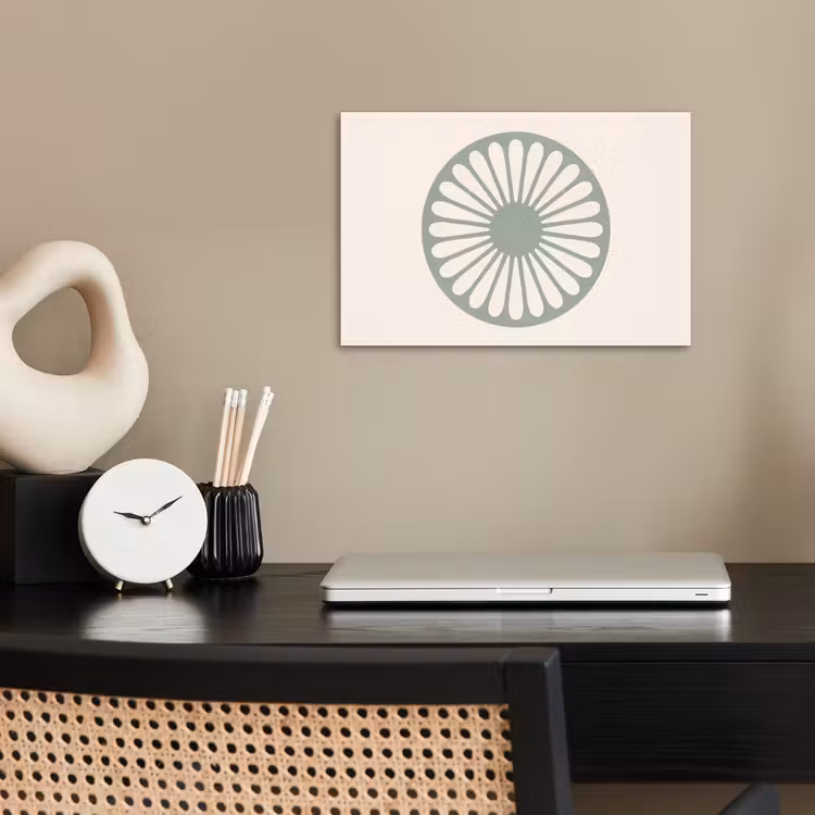 Poster - Abstract - Patroon - Radiaal - Modern - Groen — 2