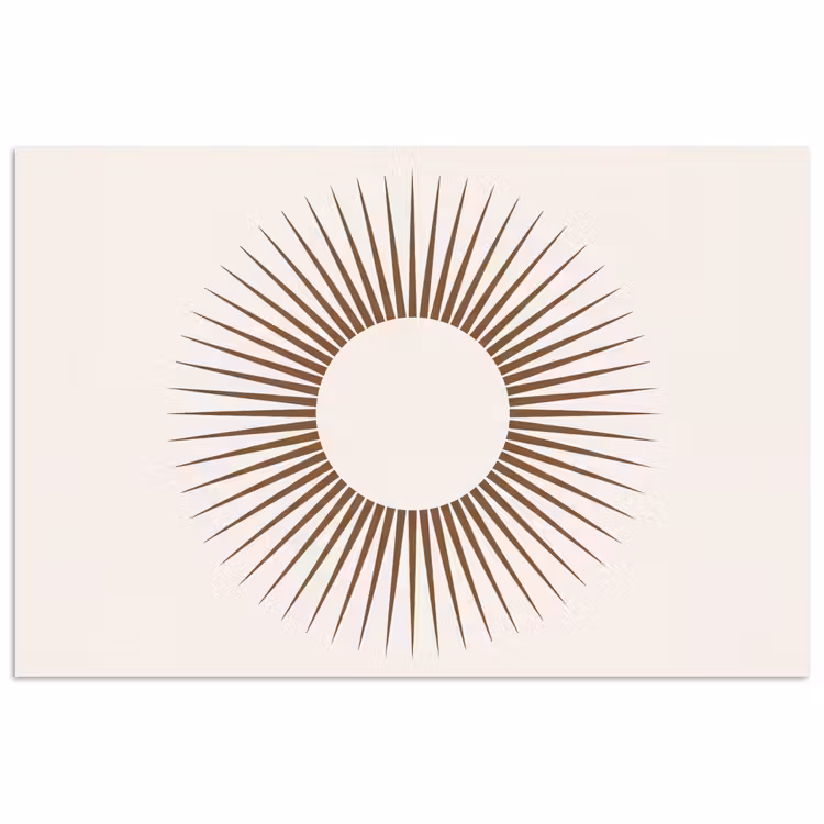 Poster - Abstract - Zon - Symbool - Modern - Beige — 1