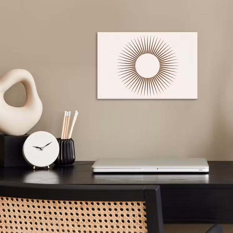 Poster - Abstract - Zon - Symbool - Modern - Beige — 2