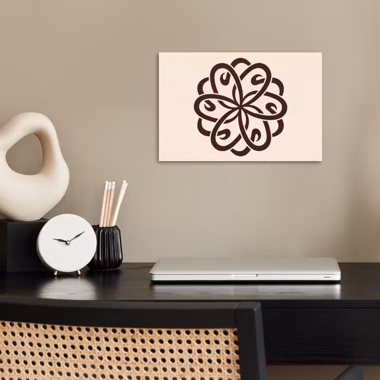 Poster - Patroon - Knoop - Abstract - Modern - Bruin — 2