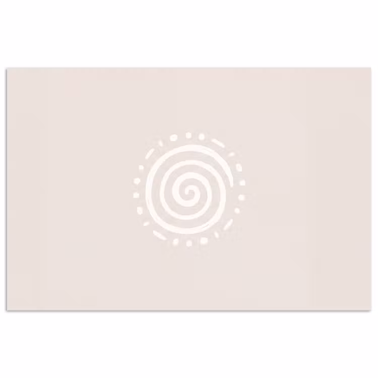 Poster - Symbool - Spiraal - Abstract - Minimalistisch - Beige — 1