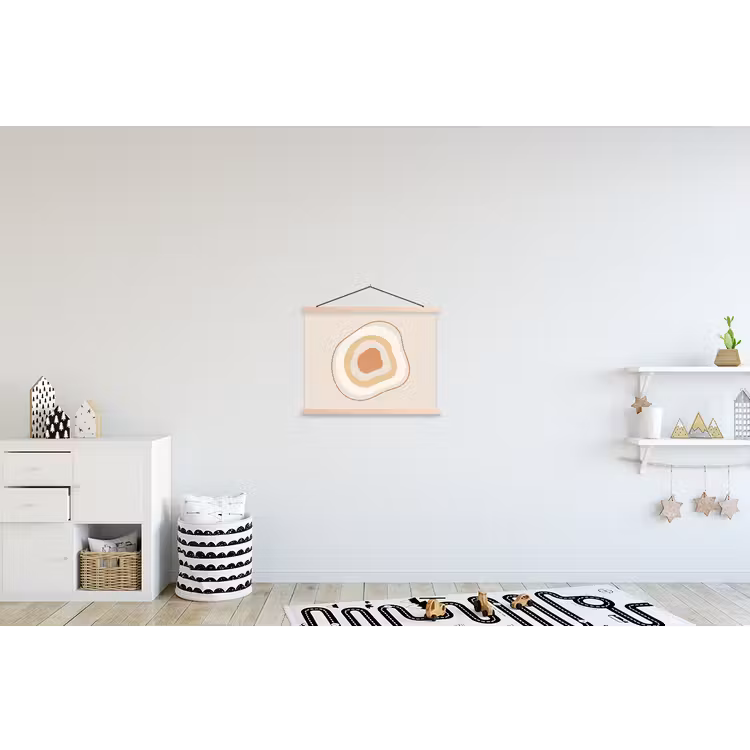 Schoolplaat - Abstract - Organisch - Modern - Beige - Kunst — 3