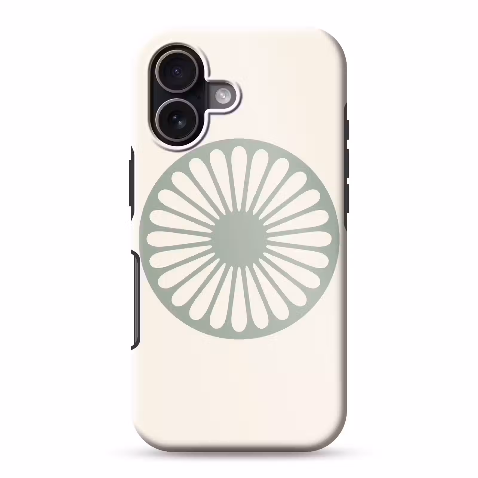 Telefoonhoesje Toughcase - Abstract - Patroon - Radiaal - Modern - Groen — 1