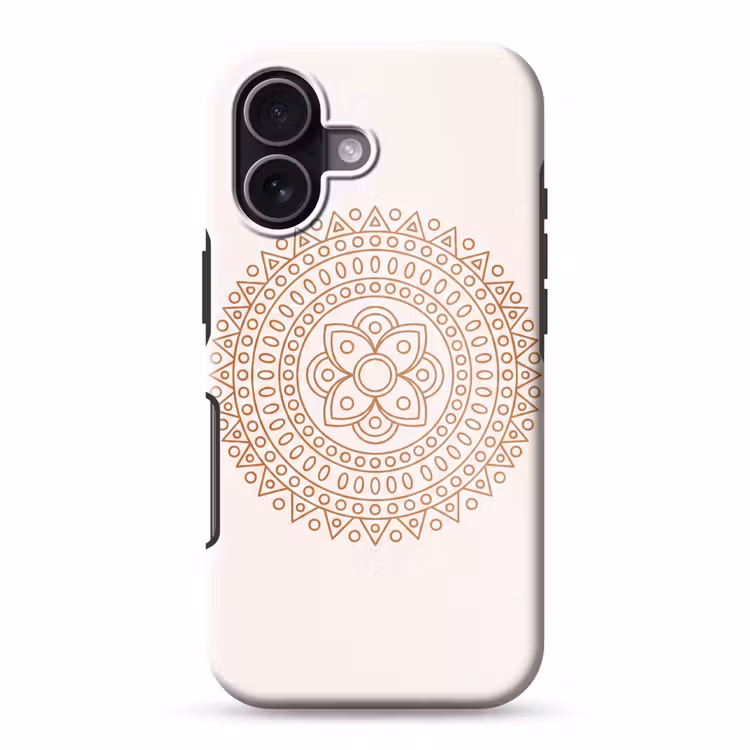 Telefoonhoesje Toughcase - Mandala - Geometrisch - Abstract - Oosters - Bruin — 1