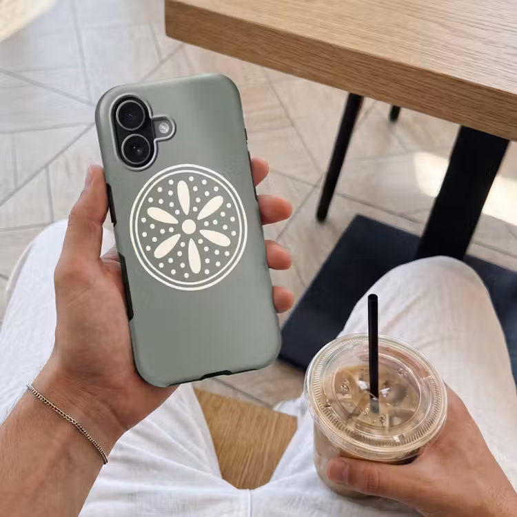 Telefoonhoesje Toughcase - Patroon - Cirkel - Abstract - Groen - Decoratie — 4