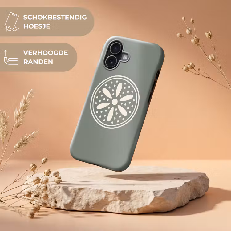 Telefoonhoesje Toughcase - Patroon - Cirkel - Abstract - Groen - Decoratie — 5
