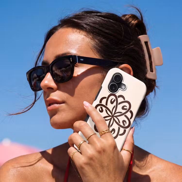 Telefoonhoesje Toughcase - Patroon - Knoop - Abstract - Modern - Bruin — 6