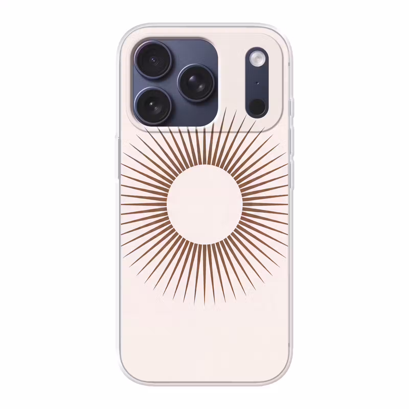 Telefoonhoesje - Abstract - Zon - Symbool - Modern - Beige — 1
