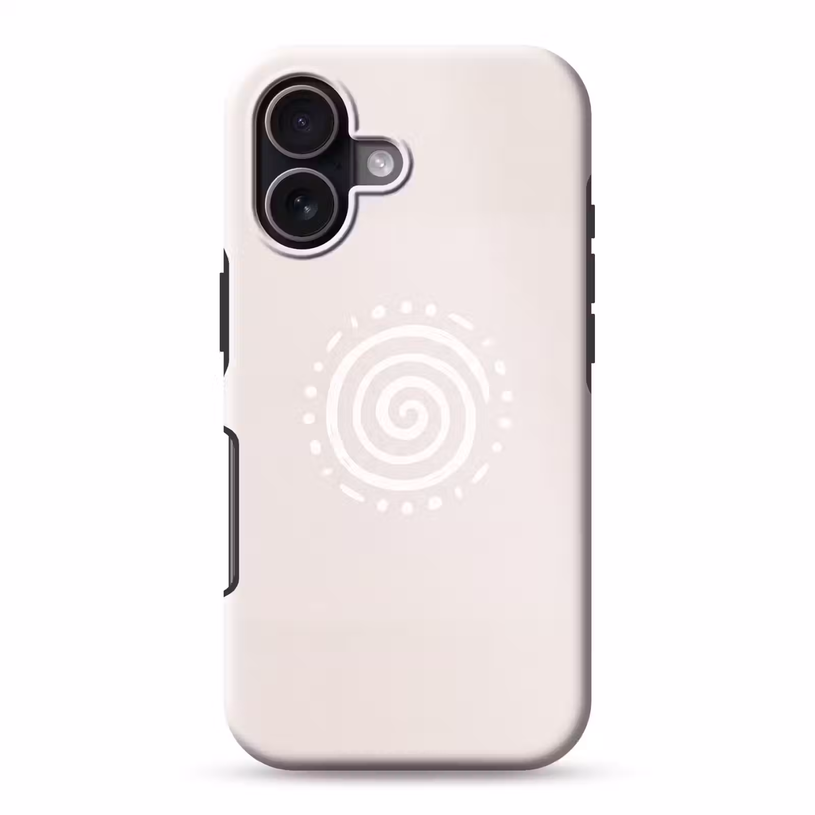 Telefoonhoesje Toughcase - Symbool - Spiraal - Abstract - Minimalistisch - Beige — 1