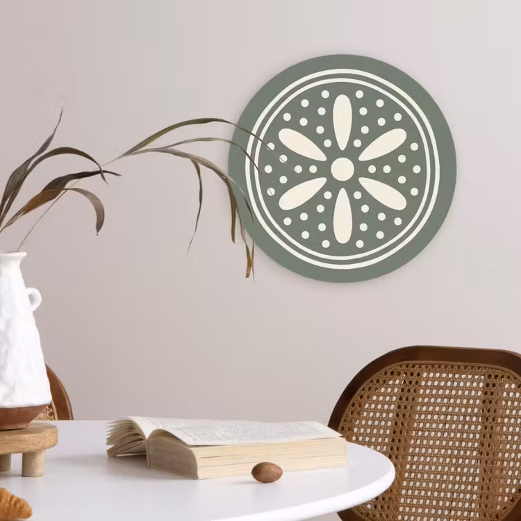 Muurcirkel glas - Patroon - Cirkel - Abstract - Groen - Decoratie — 4