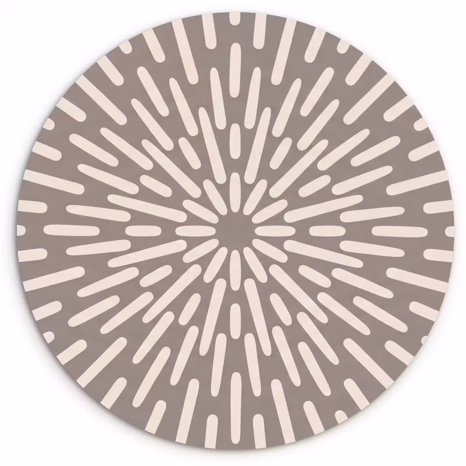 Muurcirkel glas - Patroon - Stralen - Abstract - Modern - Grijs — 1