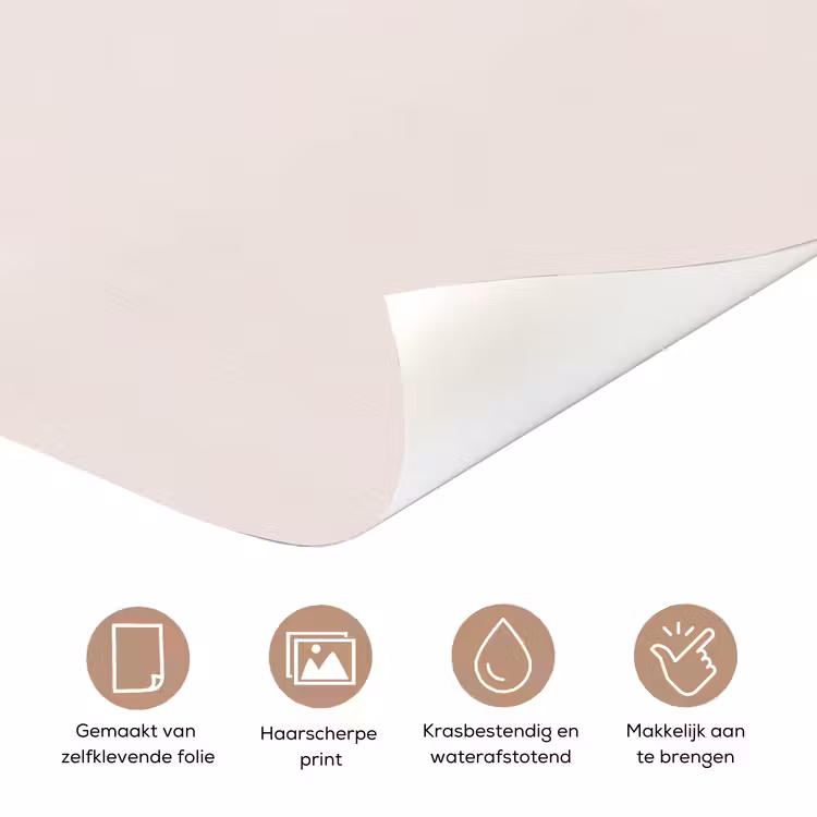 Deursticker - Symbool - Spiraal - Abstract - Minimalistisch - Beige — 3