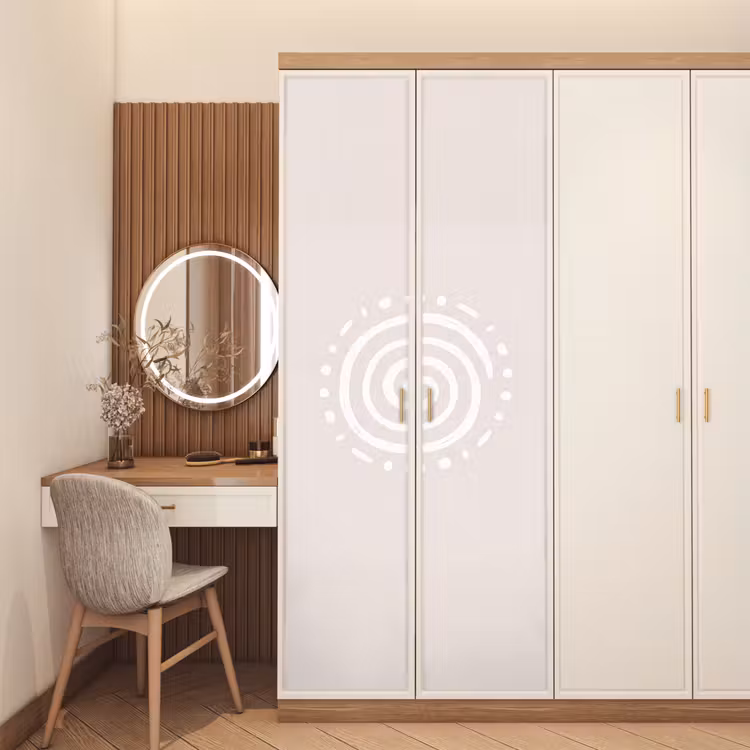 Deursticker - Symbool - Spiraal - Abstract - Minimalistisch - Beige — 5