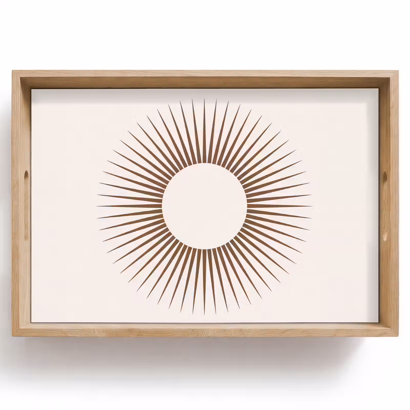 Dienblad - Abstract - Zon - Symbool - Modern - Beige — 1