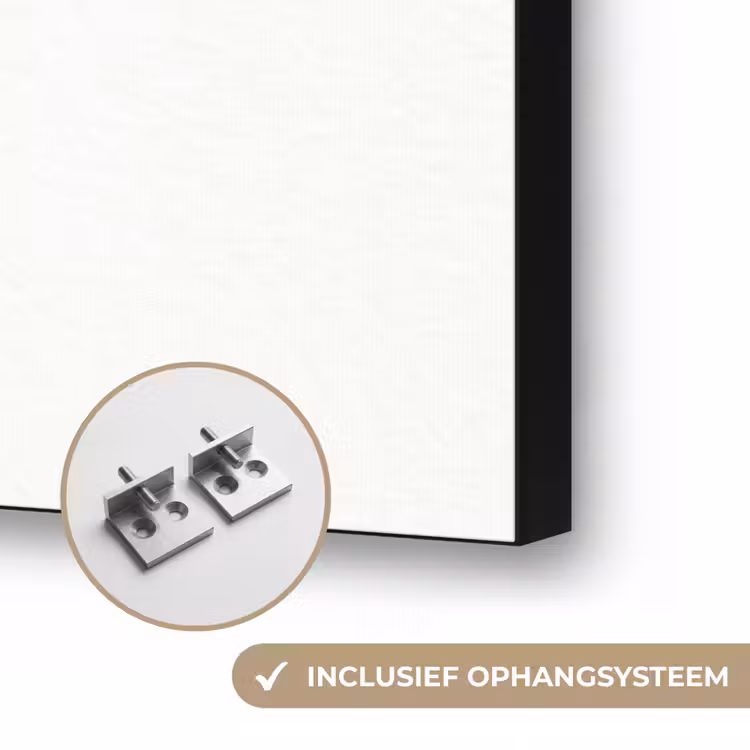 Art frame - Krans - Bladeren - Natuur - Minimalistisch - Grijs — 6