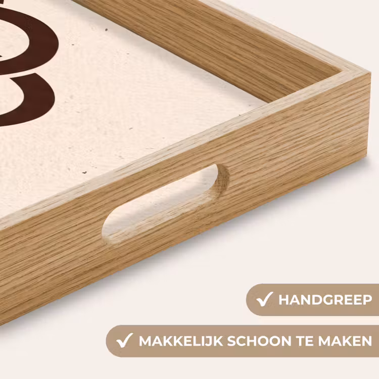 Dienblad - Patroon - Knoop - Abstract - Modern - Bruin — 5