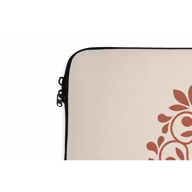 Laptophoes Decoratie - Cirkel - Symmetrisch - Modern - Roodbruin — 5
