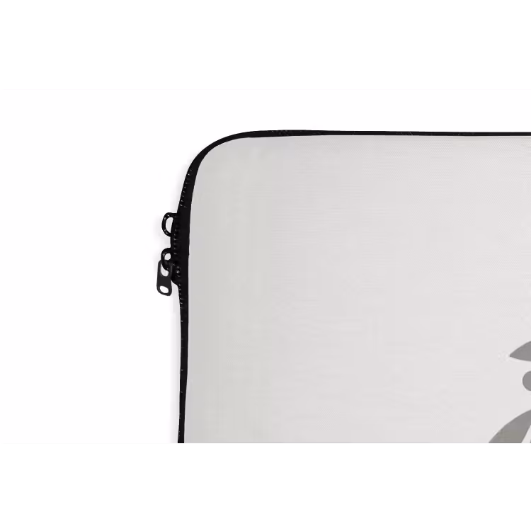 Laptophoes Krans - Bladeren - Natuur - Minimalistisch - Grijs — 5