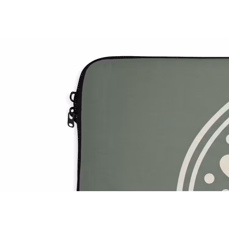 Laptophoes Patroon - Cirkel - Abstract - Groen - Decoratie — 5