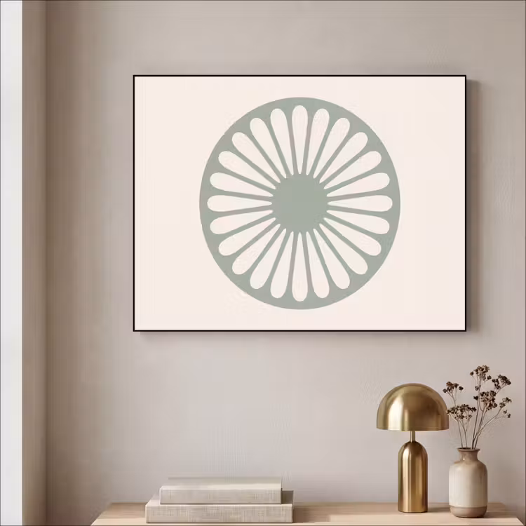 Art frame - Abstract - Patroon - Radiaal - Modern - Groen — 5