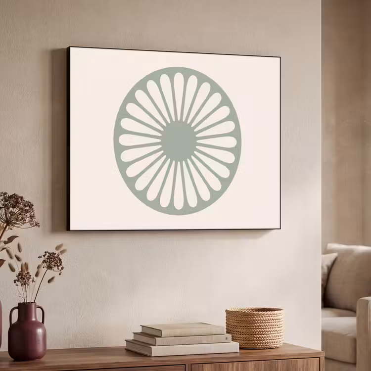 Art frame - Abstract - Patroon - Radiaal - Modern - Groen — 7