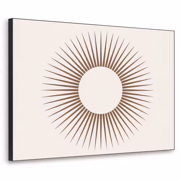 Art frame - Abstract - Zon - Symbool - Modern - Beige — 1