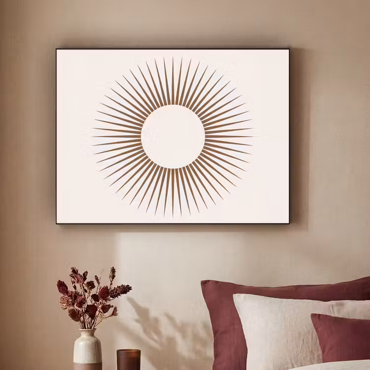 Art frame - Abstract - Zon - Symbool - Modern - Beige — 3