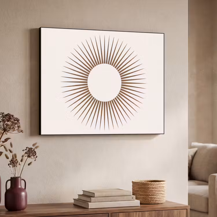 Art frame - Abstract - Zon - Symbool - Modern - Beige — 7