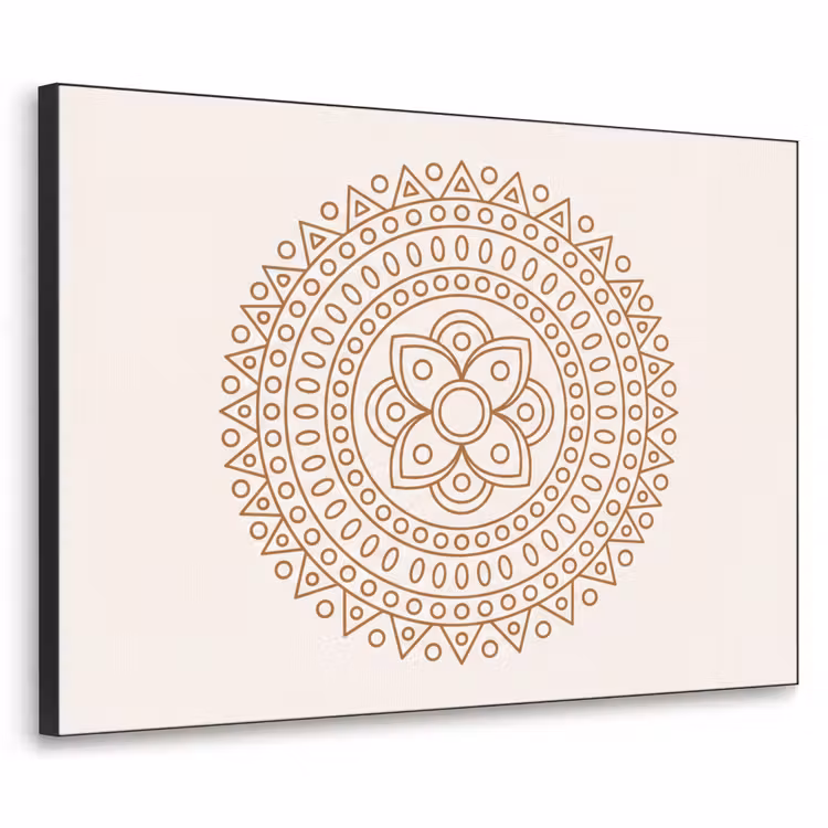 Art frame - Mandala - Geometrisch - Abstract - Oosters - Bruin — 1