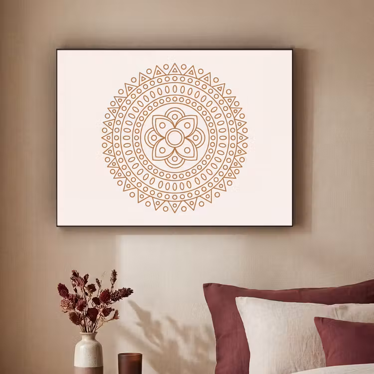 Art frame - Mandala - Geometrisch - Abstract - Oosters - Bruin — 3