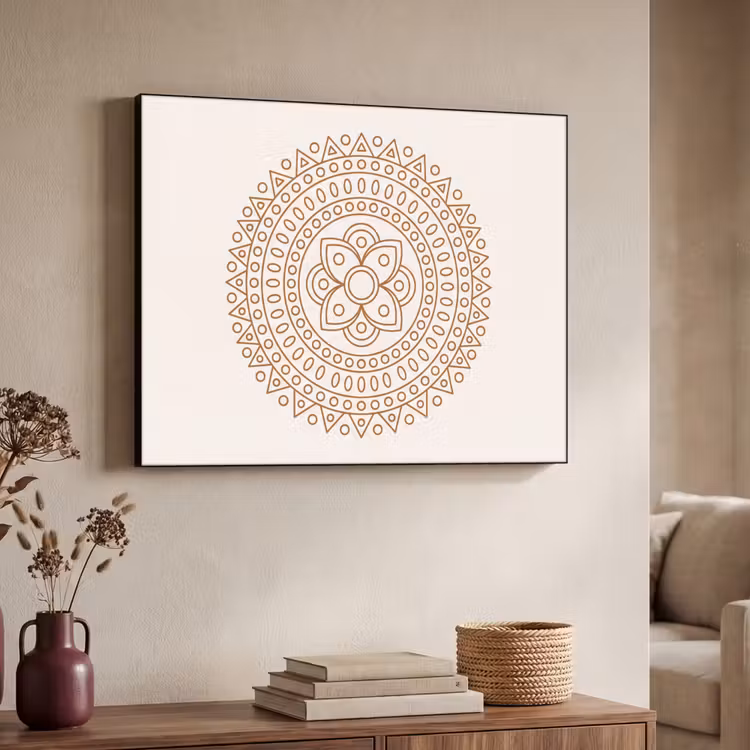 Art frame - Mandala - Geometrisch - Abstract - Oosters - Bruin — 7