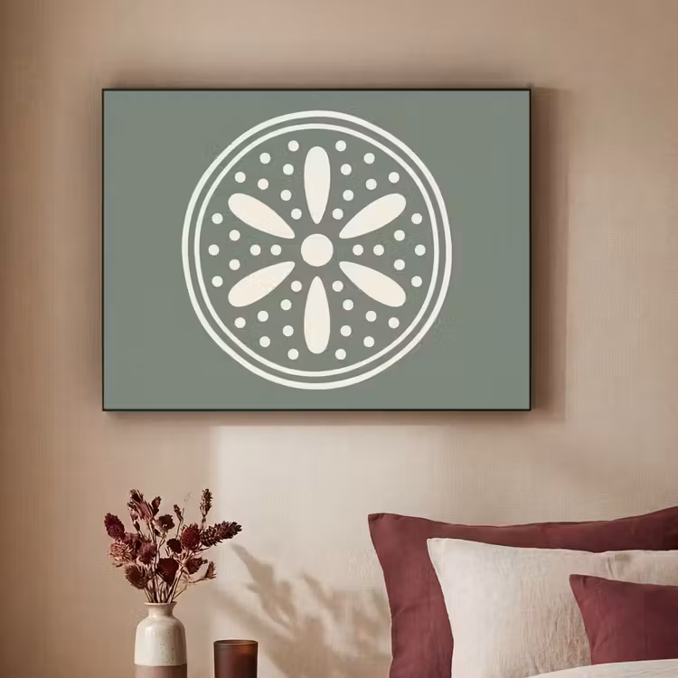 Art frame - Patroon - Cirkel - Abstract - Groen - Decoratie — 3