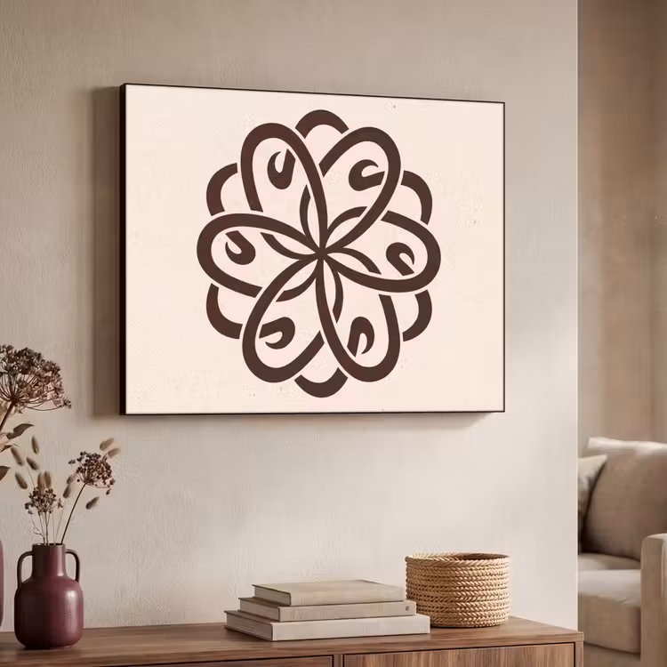 Art frame - Patroon - Knoop - Abstract - Modern - Bruin — 7