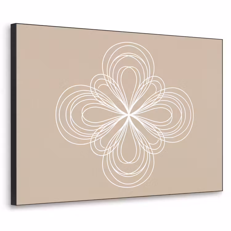 Art frame - Patroon - Lijnen - Abstract - Minimalistisch - Beige — 1